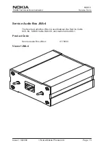 Preview for 175 page of Nokia NSW-5 Series Service Manual