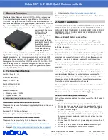 Nokia ONT G-010G-R Quick Reference Manual preview
