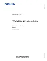 Nokia ONT Product Manual preview