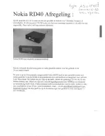 Preview for 1 page of Nokia RD40 Manual
