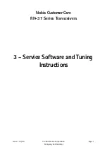 Nokia RH-37 Series Service Software And Tuning Instructions preview