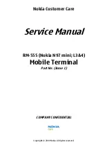 Nokia RM-555 Service Manual preview