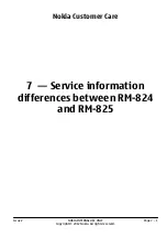 Preview for 165 page of Nokia RM-824 Service Manual