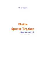 Nokia Sports Tracker User Manual preview