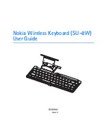 Nokia SU-8W - Wireless Keyboard User Manual preview