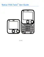 Preview for 2 page of Nokia TWIST 7705 User Manual