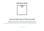 Nokia Withings Body Quick Installation Manual preview