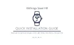 Nokia Withings Steel HR Quick Installation Manual предпросмотр