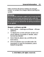 Предварительный просмотр 13 страницы Nokia X2-00 User Manual