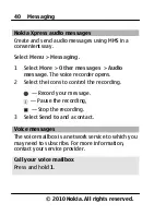 Предварительный просмотр 40 страницы Nokia X2-00 User Manual