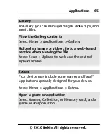Предварительный просмотр 65 страницы Nokia X2-00 User Manual