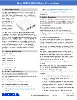 Nokia XS-010X-Q Quick Reference Manual preview