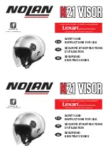 Nolan N21 Visor Safety And Instructions For Use предпросмотр