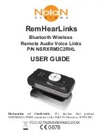 Предварительный просмотр 1 страницы Nolan RemHearLinks NSRXRM3C2RHL User Manual