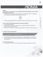 Preview for 9 page of NOMA 043-5794-8 Instruction Manual