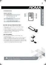 Preview for 7 page of NOMA 043-7018-6 Instruction Manual