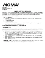 Preview for 1 page of NOMA 151-0301-4 Instruction Manual