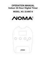 NOMA 52-8867-6 Operation Manual предпросмотр