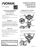 Предварительный просмотр 8 страницы NOMA Carriage Light with Motion-activated 52-4473-6 Installation And Operating Instructions Manual