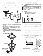 Предварительный просмотр 12 страницы NOMA Carriage Light with Motion-activated 52-4473-6 Installation And Operating Instructions Manual