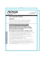 NOMA CTI1513964 Instruction Manual preview