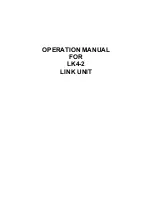 nomad LK4-2 Operating Instructions Manual preview