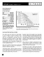 Preview for 6 page of nomad NTG40 TRANS-FLO Operation Manual