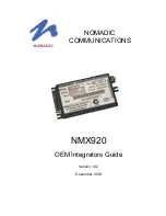 Nomadic NMX920 Integrator Manual preview