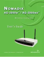 Предварительный просмотр 1 страницы Nomadix AG-2000W User Manual