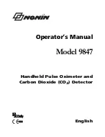 Предварительный просмотр 1 страницы Nonin 9847 Operator'S Manual