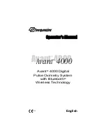 Предварительный просмотр 1 страницы Nonin Avant 4000 Operator'S Manual