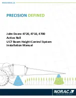 Preview for 1 page of Norac John Deere 4720 Installation Manual