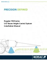 Norac Rogator 700 Series Installation Manual preview