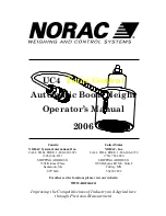 Preview for 1 page of Norac UC4 Total Control Operator'S Manual