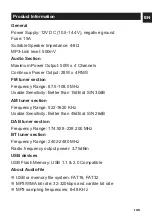 Предварительный просмотр 105 страницы NORAUTO SOUND NS-218 DBT Manual And Security Instructions