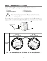 Preview for 9 page of NORBAIN HIGH RESOLUTION 1/3" CCD BLACK & WHITE Installation Instructions Manual