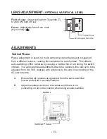 Preview for 18 page of NORBAIN HIGH RESOLUTION 1/3" CCD BLACK & WHITE Installation Instructions Manual