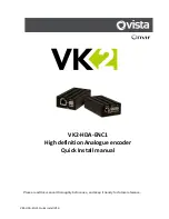 Предварительный просмотр 1 страницы NORBAIN VK2-HDA-ENC1 Quick Install Manual