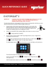 norbar EVOTORQUE 2 Quick Reference Manual preview