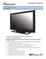 Preview for 1 page of Norcent PT-4246HD Specifications