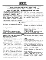 Preview for 1 page of Norco 78125 Setup, Operating, Maintenance Instructions