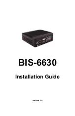 Norco BIS-6630 Installation Manual preview