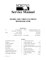 Norcold 1082 Service Manual предпросмотр