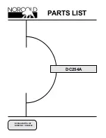 Norcold DC-254A Parts List preview