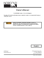Norcold DC558XX series Owner'S Manual preview