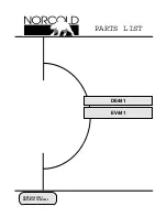 Preview for 1 page of Norcold DE-441 Parts List