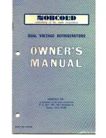 Preview for 1 page of Norcold DE-704 Owner'S Manual