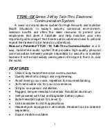 Preview for 3 page of Norcon Communications TTU-1X Series User Manual