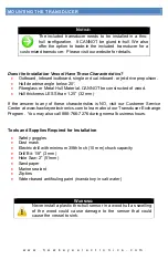 Preview for 10 page of Norcross D10DX.06T Installation And Operation Manual