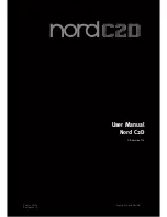 Preview for 1 page of nord C2D User Manual